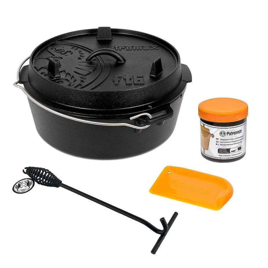 Dutch Oven/Feuertopfe | Petromax Feuertopf Ft6-T Starter-Set Dutch Oven Set 6 Liter